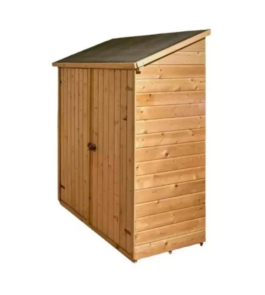 Casette Da Giardino-Habrita Casetta in legno addossata "eden" in abete rosso massiccio 175x72x174 cm