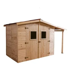 Sale Casetta in legno da giardino "eden" in abete rosso massiccio 370x187x210 cm Casette Da Giardino