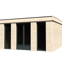 Hot Casetta in legno da giardino prefabbricata decor et jardin "decor home 21mq" in abete bianco nordico 497x497x250 cm Casette Da Giardino