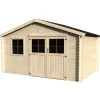 Clearance Casetta in legno da giardino decor et jardin "torcal" in abete bianco nordico 430x302x247 cm Casette Da Giardino