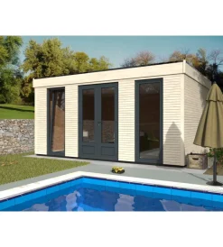 Casette Da Giardino-DÉCOR ET JARDIN Casetta in legno da giardino prefabbricata decor et jardin "decor home 15mq" in abete bianco nordico 497x365x250 cm