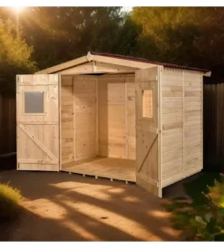 Best Casetta in legno da giardino "eden" in abete rosso massiccio 270x187x210 cm Casette Da Giardino