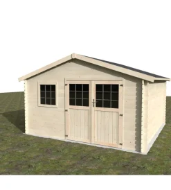 Hot Casetta in legno da giardino decor et jardin "floran" in abete bianco nordico 430x402x251 cm Casette Da Giardino