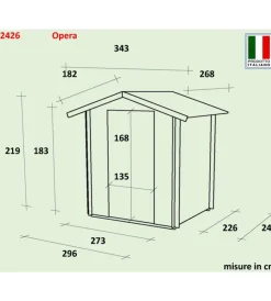 Outlet Casetta in legno da giardino 