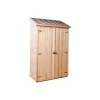 New Casetta in legno da giardino "eden" in abete rosso massiccio e 3 ripiani 132x65x206 cm Casette Da Giardino