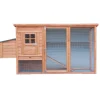 Recinzione X Animali-Habrita Casetta pollaio per galline in legno "po 2070" 198x75x103 cm