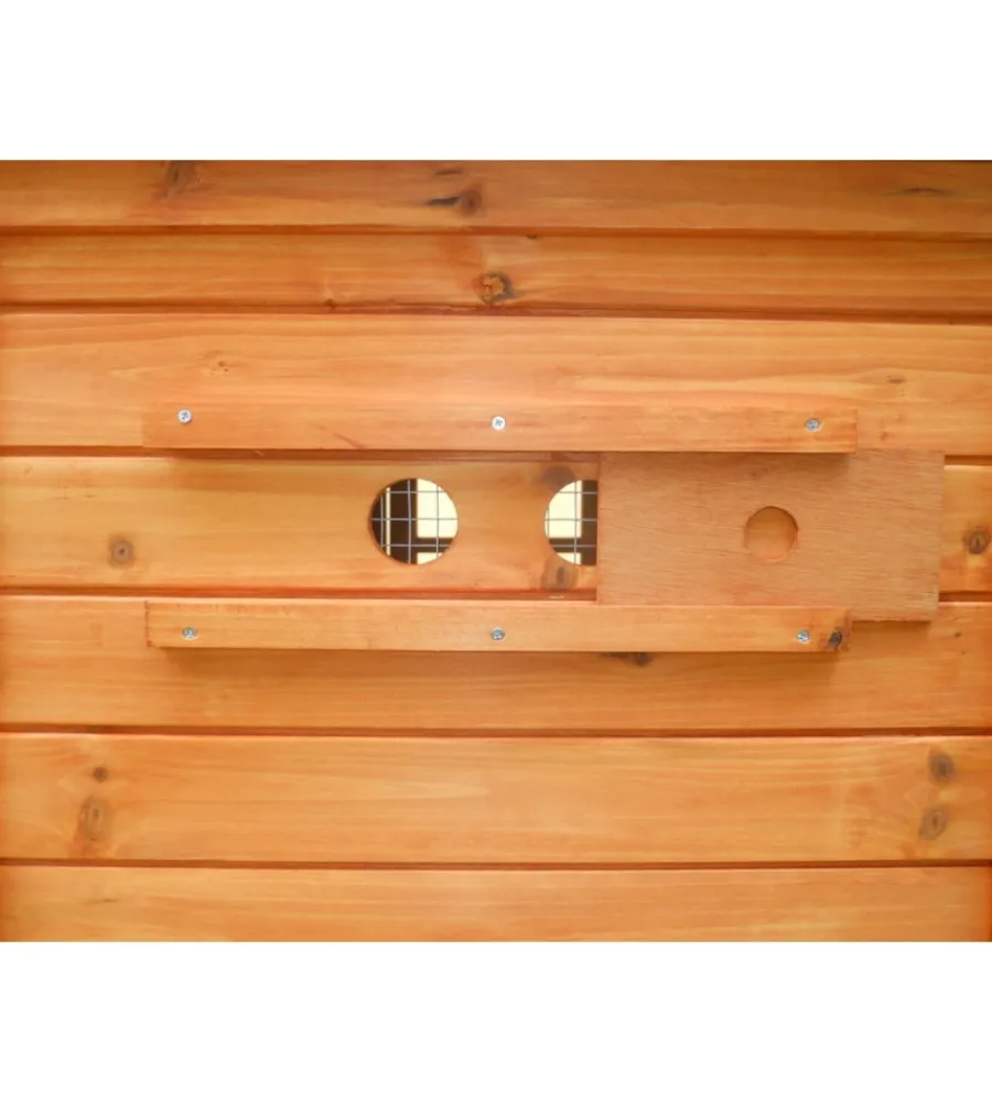 Recinzione X Animali-Habrita Casetta pollaio per galline in legno "po 2070" 198x75x103 cm