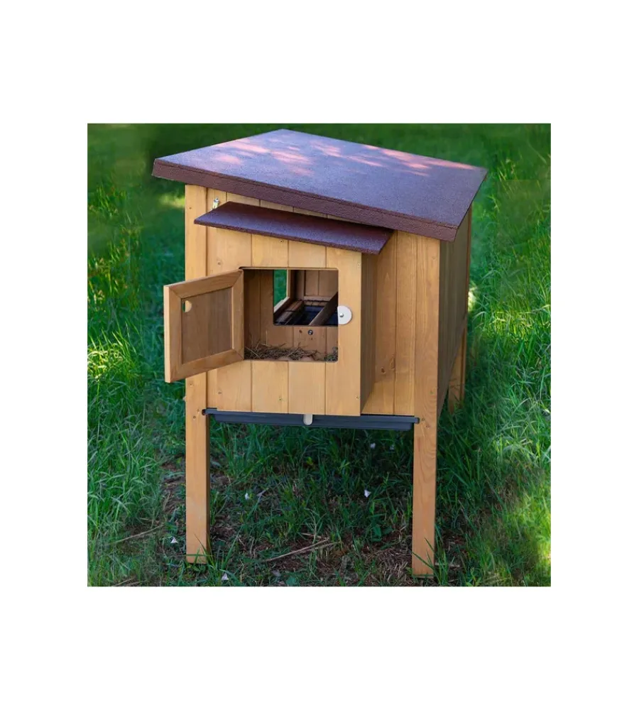 New Casetta pollaio per galline in legno "hen house 30", 162x100x110 cm - Gabbie Per Uccelli