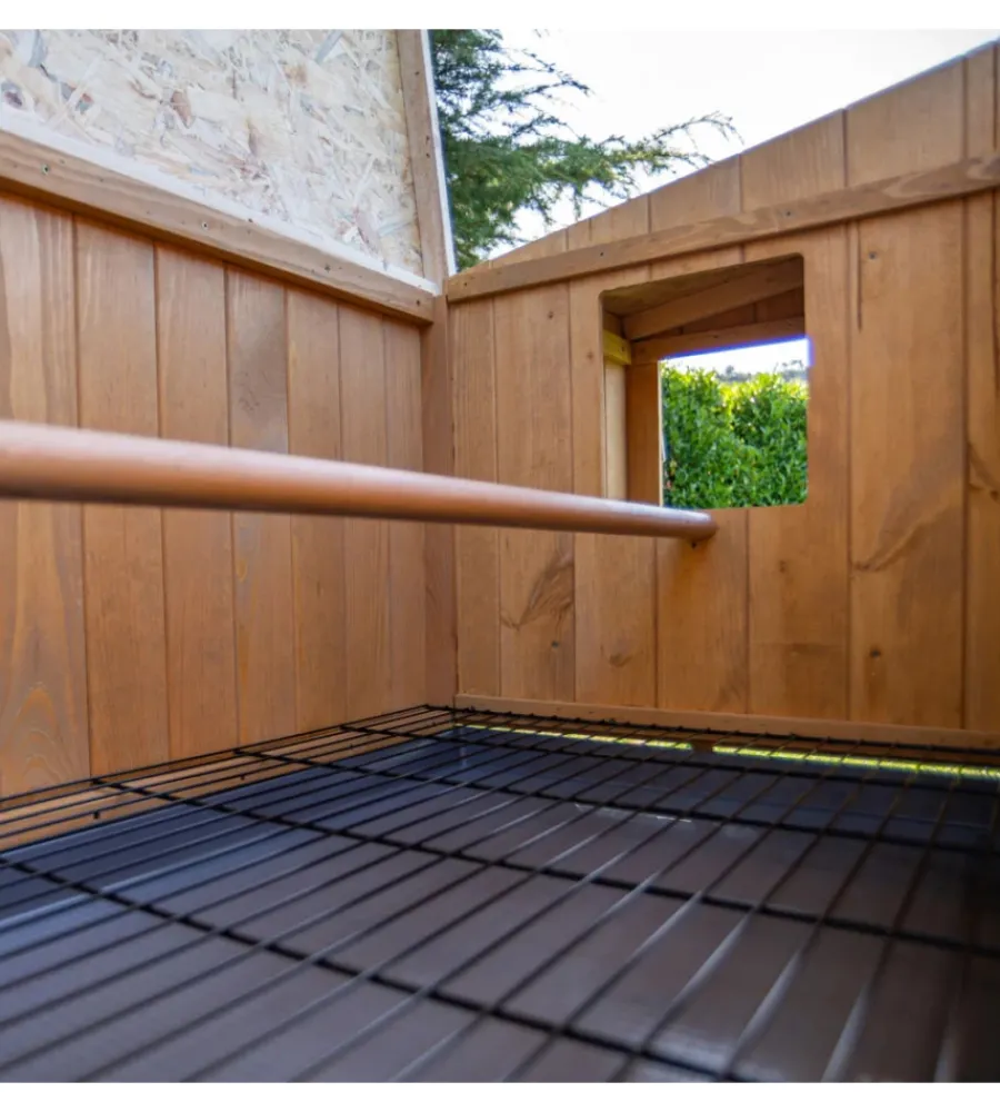 New Casetta pollaio per galline in legno "hen house 30", 162x100x110 cm - Gabbie Per Uccelli