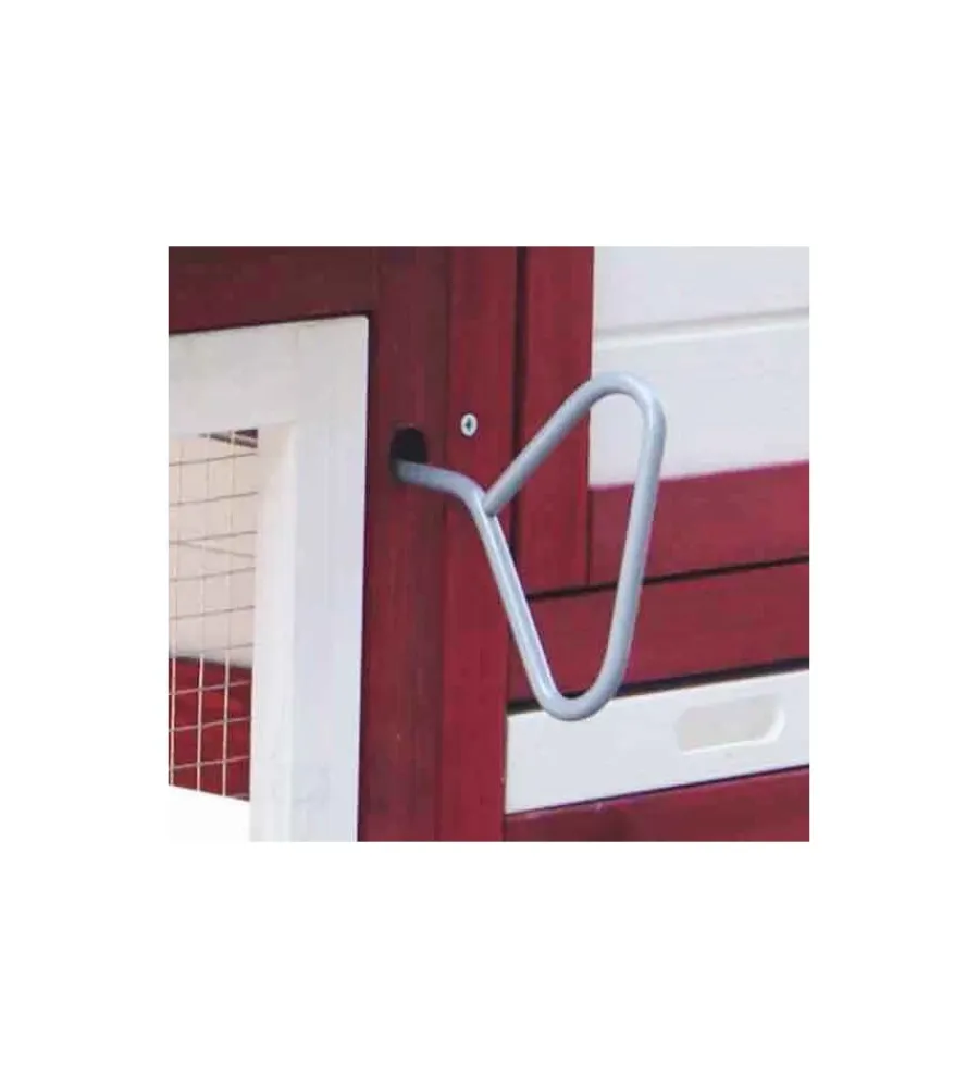 Recinzione X Animali-Habrita Casetta pollaio per galline in legno "po 1562" rosso e bianco 152x62x92 cm