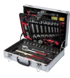 Ribimex Set Valigette Con Accessori|Cassetta porta atrezzi in metallo con 149 pezzi - .