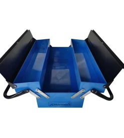 Discount Cassetta porta attrezzi in metallo 3 scomparti 47x22x19,5 cm Officina E Garage