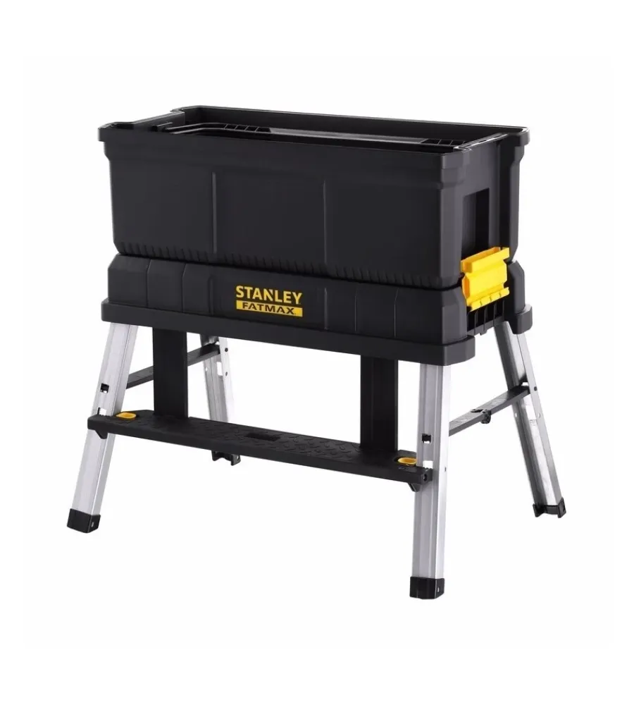 Officina E Garage-Stanley Fatmax Cassetta porta utensili 25" con sgabello