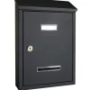 Alubox Ferramenta Per Esterno|Cassetta postale "prima maxi" con tettuccio colore grigio scuro