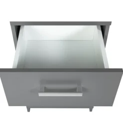 Cassettiere|Cassettiera grigia con 6 cassetti, 121,8x40x50,8 cm