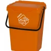 Raccolta Differenziata-ART PLAST Cassonetto in plastica gialla con coperchio per raccolta differenziata, 35 lt