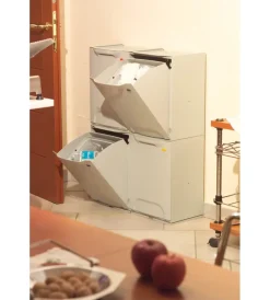 Ordine E Sistemazione-ART PLAST Cassonetto raccolta differenziata colore rosso