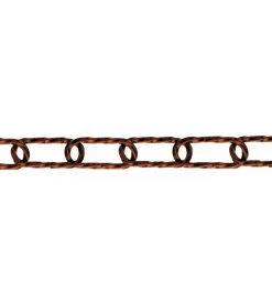 Online Catena a tortiglione ø 4,0 mm. - brunita - 15 mt. Sistemi Di Fissaggio