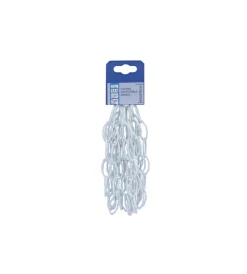 Sistemi Di Fissaggio|Catena cattedrale pretagliata ø 2 mm. in acciaio bianco 2,5 mt.