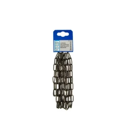 Sale Catena decorativa pretagliata ø 2 mm. in acciaio martellato brunito 2,5 mt. Sistemi Di Fissaggio