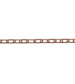 Sale Catena decorativa pretagliata ø 2 mm. in acciaio martellato brunito 2,5 mt. Sistemi Di Fissaggio