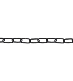 Sistemi Di Fissaggio- Catena genovese pretagliata maglia quadra ø 2 mm. in acciaio nero 2,5 mt.