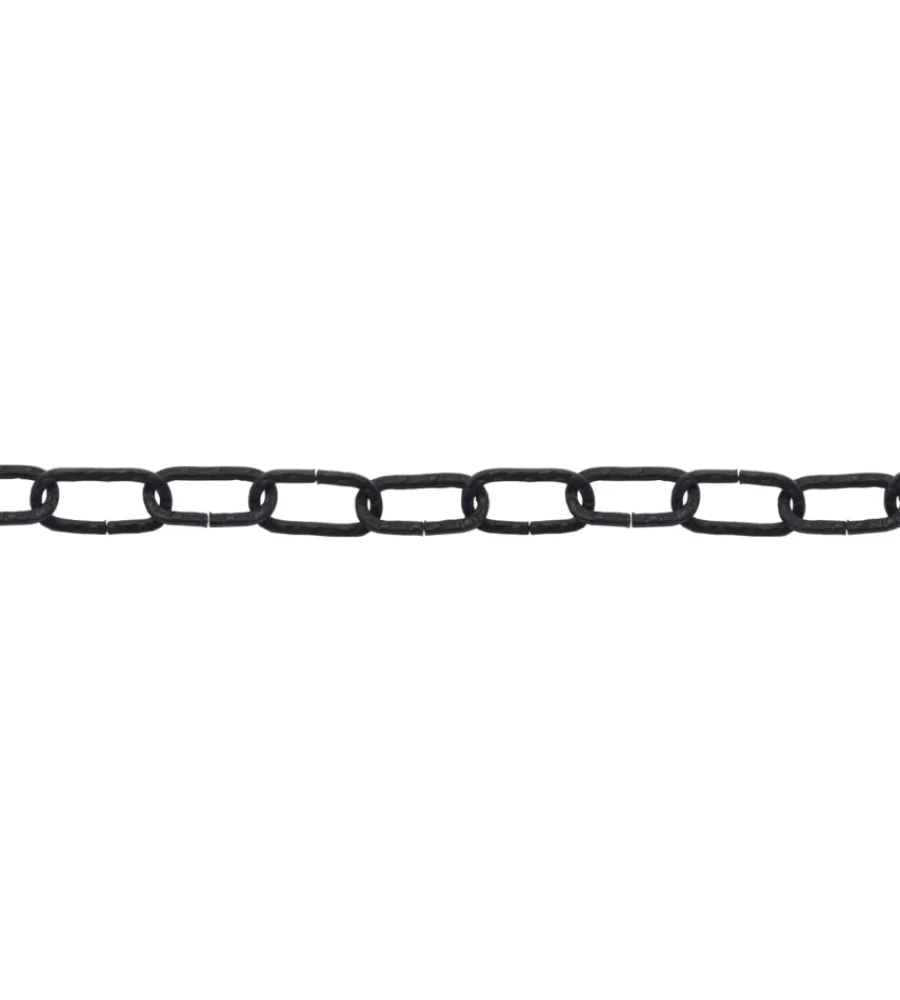 Sistemi Di Fissaggio- Catena genovese pretagliata maglia quadra ø 2 mm. in acciaio nero 2,5 mt.