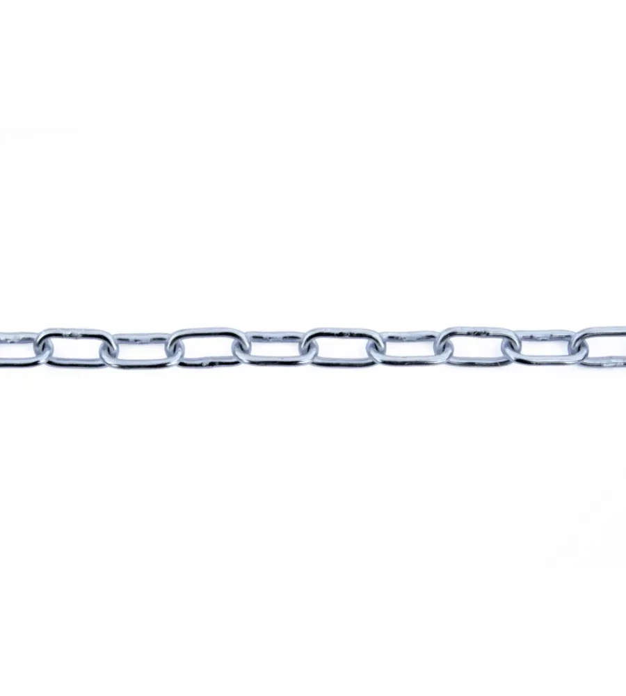 Sistemi Di Fissaggio|Catena genovese pretagliata ø 3 mm. in acciaio zincato 5 mt.