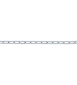 New Catena genovese pretagliata ø 2 mm. in acciaio zincato 2,5 mt. Sistemi Di Fissaggio