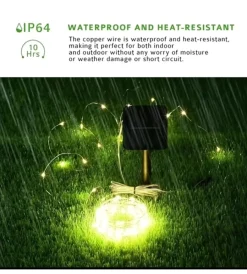P-Box Armour Avancasse|Catena luminosa led solare con pannello 1,2 v, 10 metri