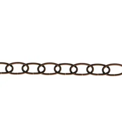 Clearance Catena ornamentale ovale ø 2,8 mm. in acciaio brunito 15 mt. Sistemi Di Fissaggio
