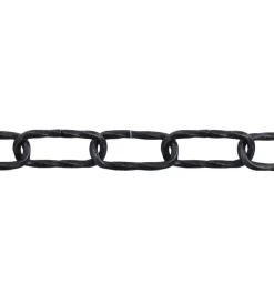 Outlet Catena ritorta pretagliata ø 4 mm. in acciaio nero 2,5 mt. Sistemi Di Fissaggio