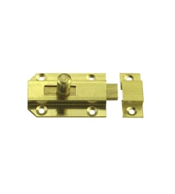 Catenaccio diritto 60 x 25 mm. - in ottone lucido Serratura E Sicurezza