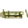 Serratura E Sicurezza|Catenaccio pesante piegato 100 x 50 mm. - zincato giallo