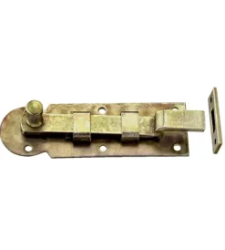 Sale Catenaccio piegato 80 x 25 mm. - zincato giallo Serratura E Sicurezza