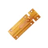 Ferramenta Per Mobili E Infissi|Catenaccio sagomato - 60 mm. - ottone lucido - 1 pz.