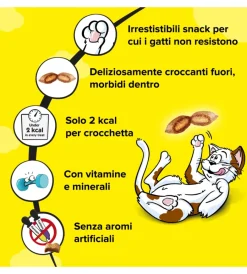 Alimenti Secco Gatto- Catisfaction - snack per gatti pollo 180 gr