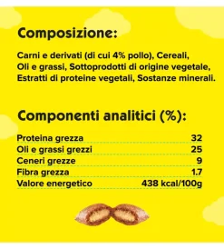 Alimenti Secco Gatto- Catisfaction - snack per gatti pollo 180 gr