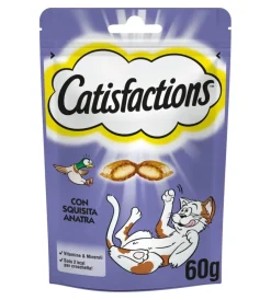 Alimenti Secco Gatto|Catisfaction - snack per gatti anatra 60 gr