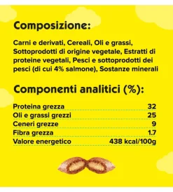 Alimenti Secco Gatto- Catisfaction - snack per gatti salmone 180 gr