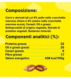 Alimenti Secco Gatto- Catisfaction mix con pollo e anatra - 60 grammi.