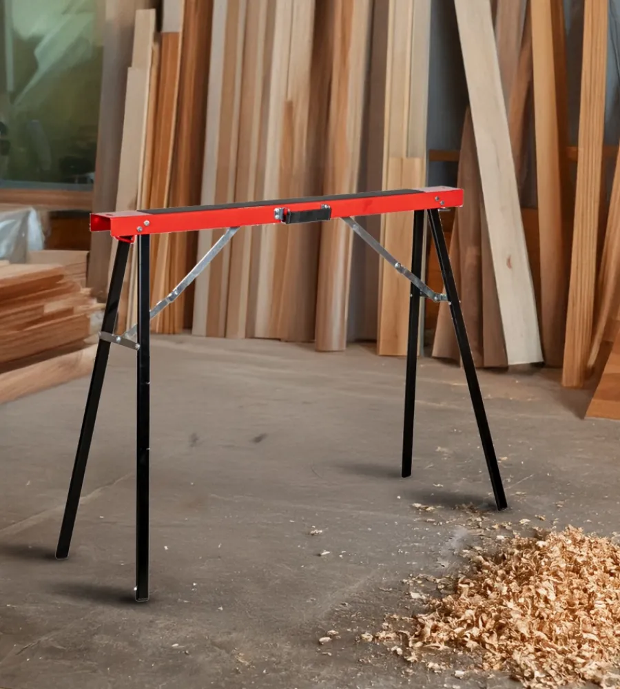 Cavalletti- Cavalletto da lavoro pieghevole easy system con maniglia con portata 125 kg 99,8x39,2xh80 cm
