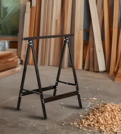 Cavalletti|Cavalletto pieghevole in metallo, portata massima 100 kg - 63,5x43xh72 cm