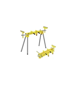 Compa Officina E Garage|Cavalletto-cerrello-supporto pieghevole per troncatrici universale. con rulliere laterali allungabili.