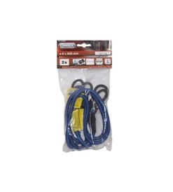 Sistemi Di Fissaggio- Cavo elastico ø 8 x 800 mm. con ganci in alluminio a moschettone 2 pz.