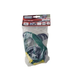 Sistemi Di Fissaggio- Cavo elastico piatto ø 20 x 700 mm. con ganci acciaio plastificato 2 pz.