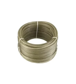 Sistemi Di Fissaggio|Cavo multiuso ø 3 mm. in ferro zincato plastificato, anima in fibra tessile 20 mt.