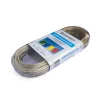 Sistemi Di Fissaggio- Cavo stendibiancheria ø 5 mm. in acciaio ottonato rivestito pvc trasparente 20 mt.