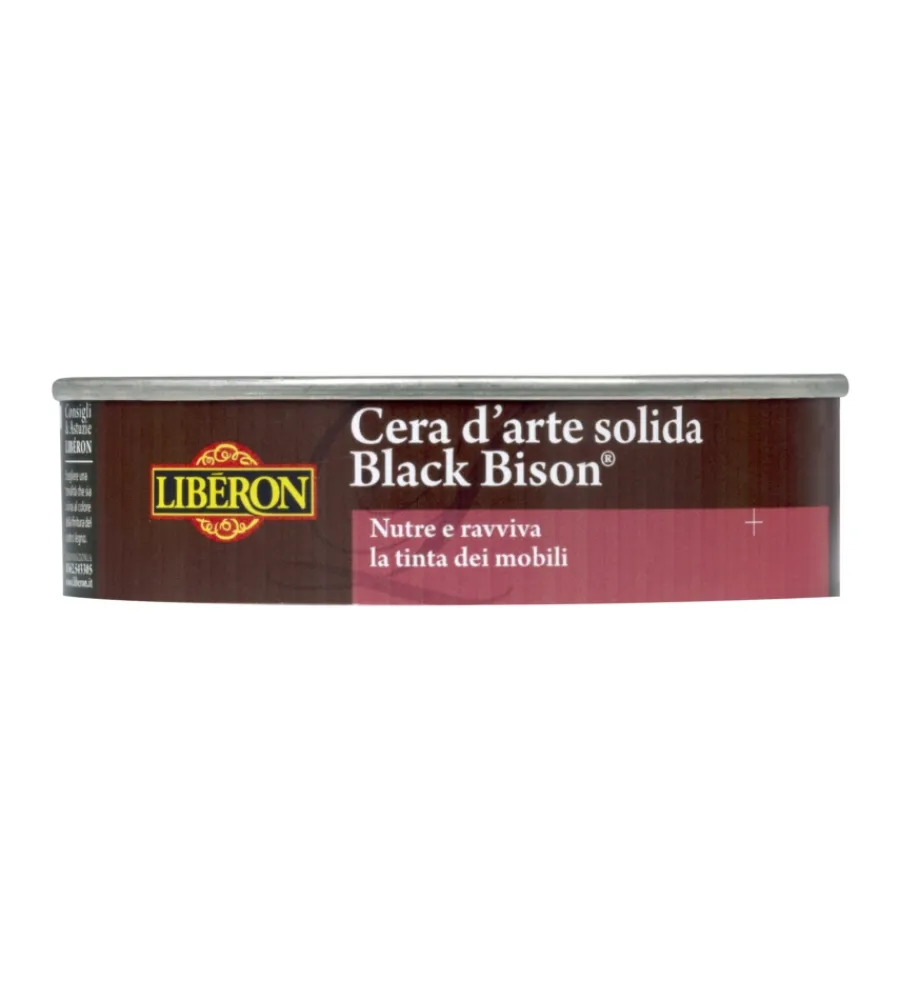 V33 Restauro Legno E Mobili|Cera d'arte colorata " black bison® " solida - neutro - 150 cc