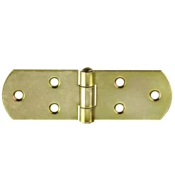 Serratura E Sicurezza- Cerniere a biscotto 250 x 38 mm. - zincate giallo - 1 pz.